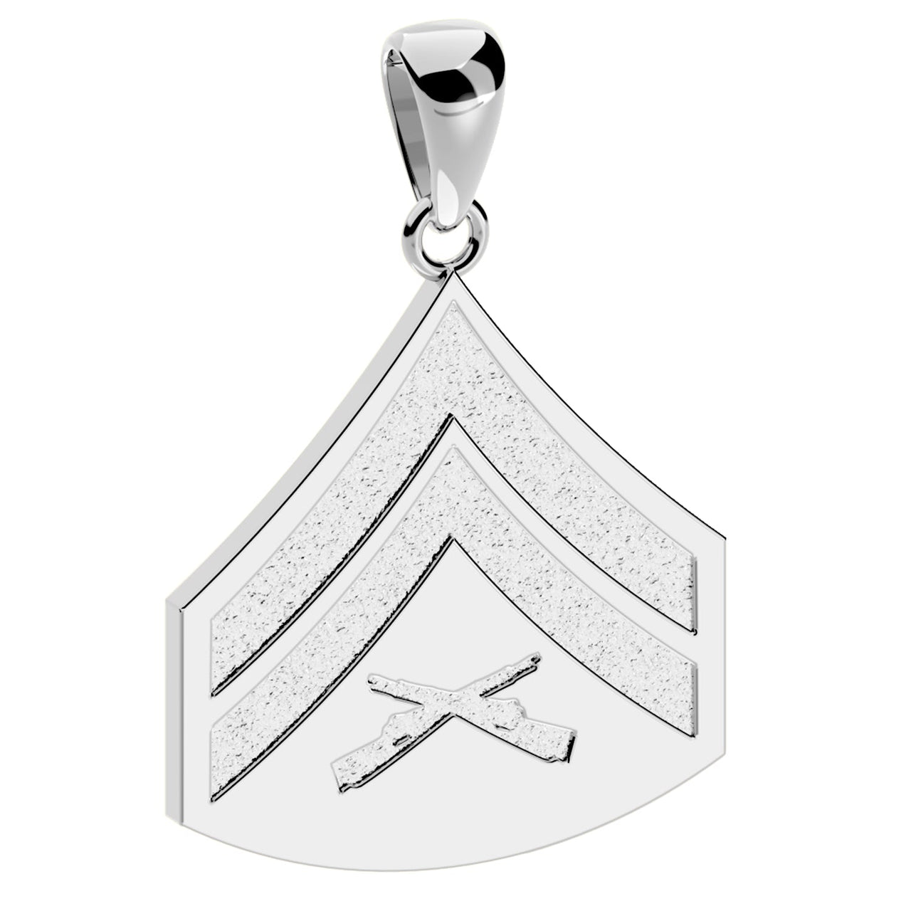 Sterling Silver Corporal United States Marine Corps Pendant