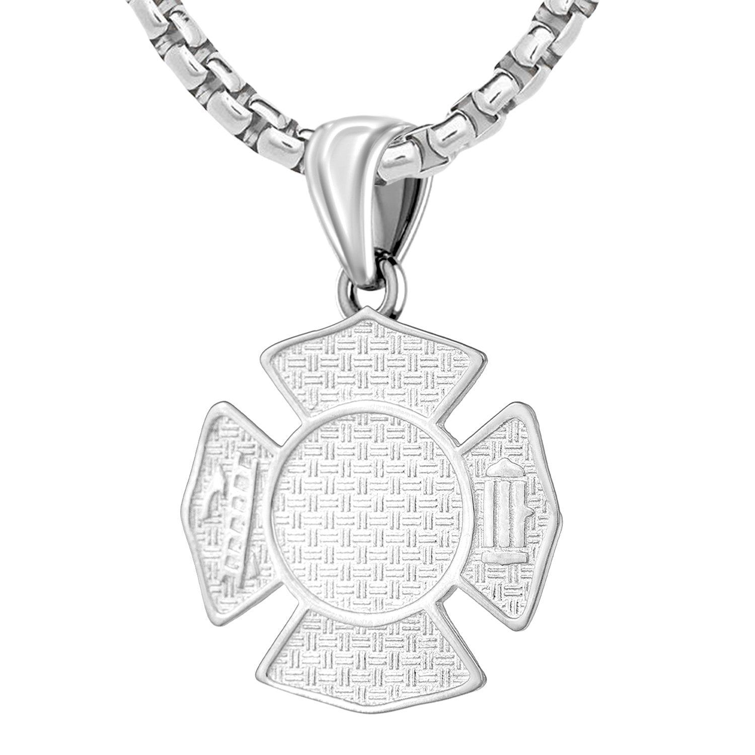 Firefighter Pendant of 26mm Length - 2.6mm Box Chain