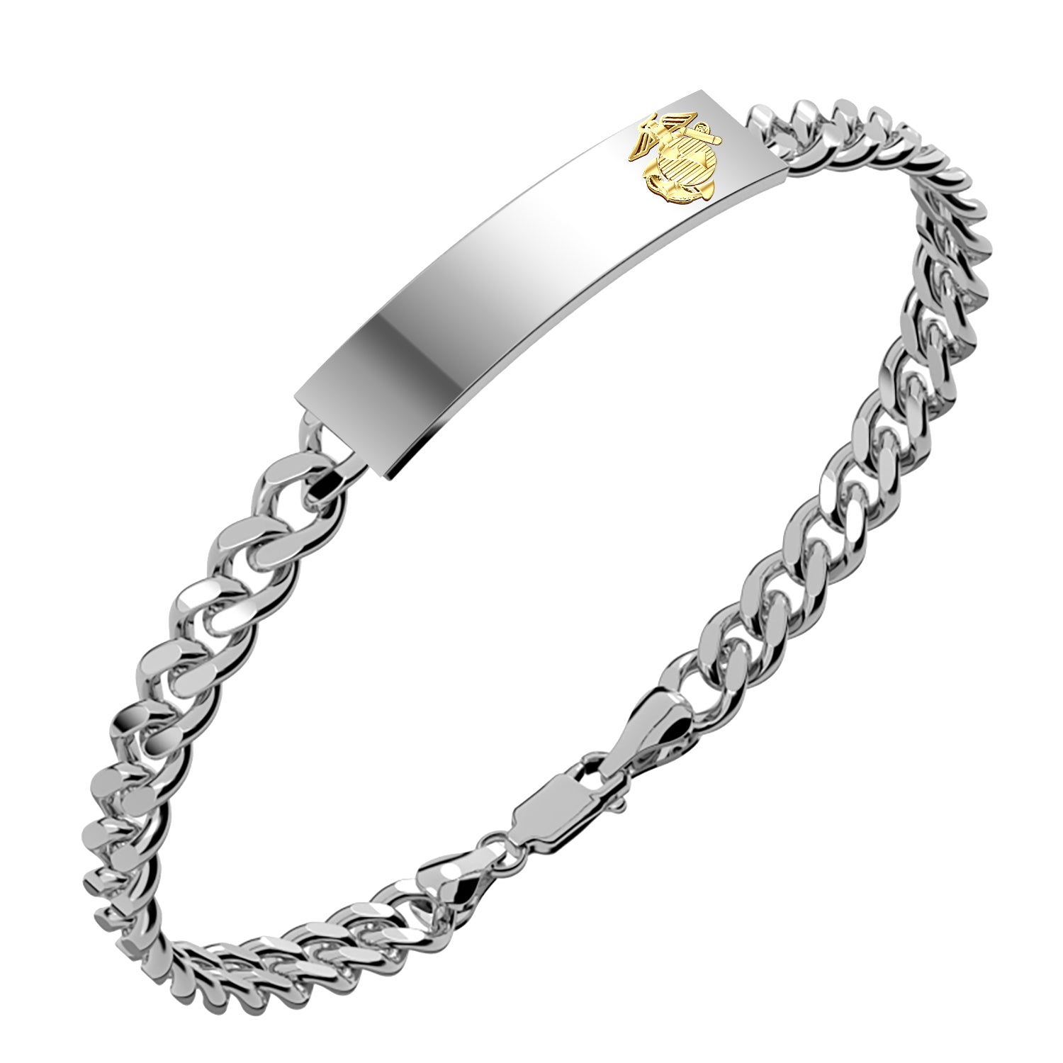 925 Sterling Silver ID popular Bracelet