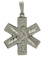 Sterling Silver Engravable Medical Alert ID Pendant