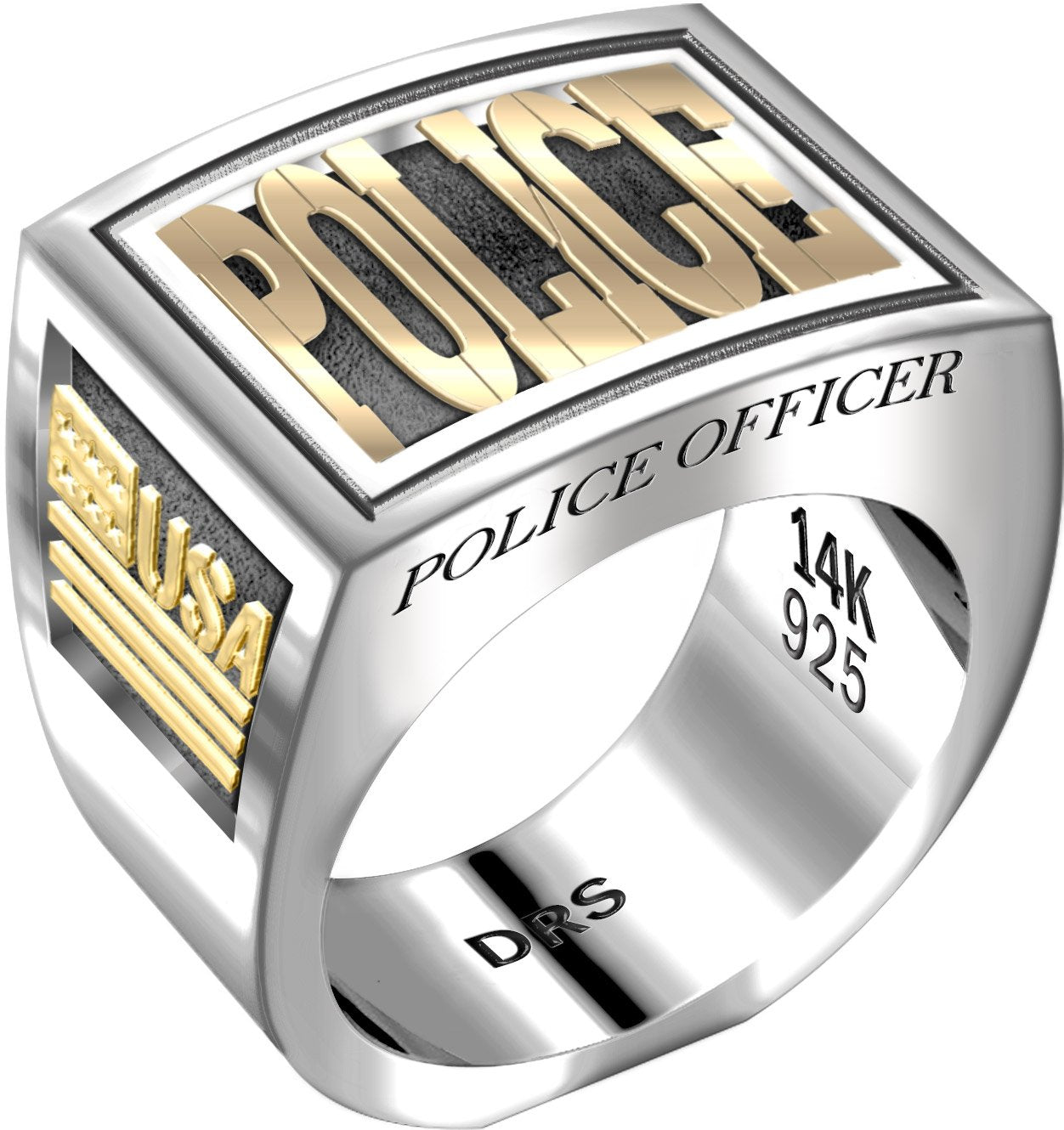 Men's Heavy Two Tone Band Ring