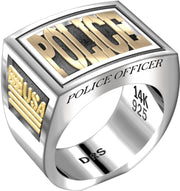 Men's Heavy Two Tone Band Ring