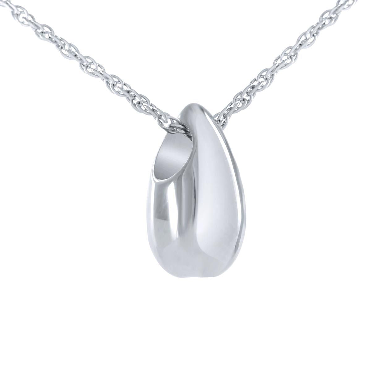 Sterling Silver Tear Drop Cremation Pendant with Necklace