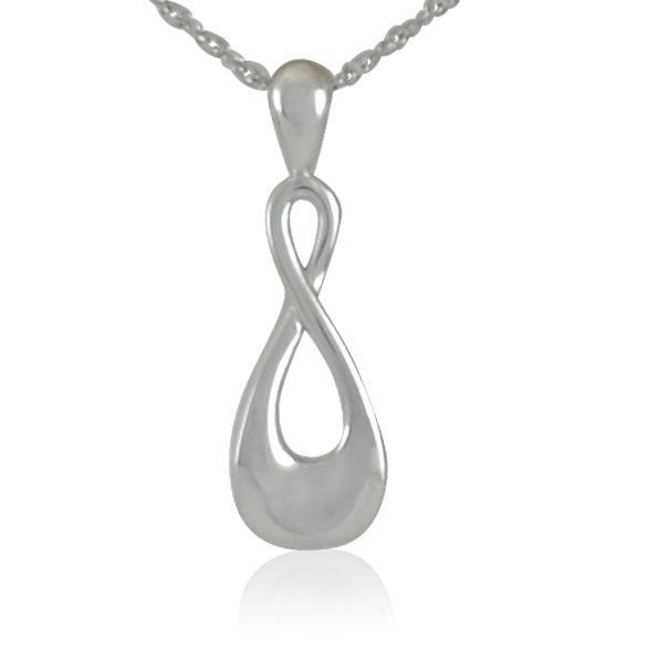 Stainless Steel Infinity Cremation Pendant with Necklace