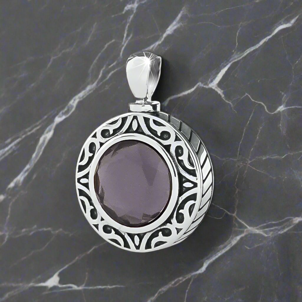 Sterling Silver Royal Gem Cremation Pendant with Necklace