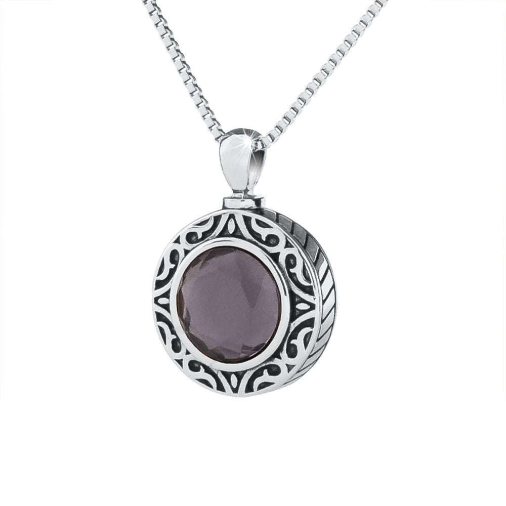 Sterling Silver Royal Gem Cremation Pendant with Necklace