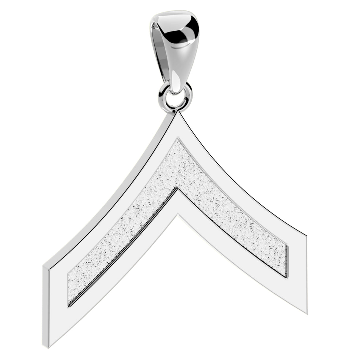 Ladies 925 Sterling Silver Private First Class US Marine Corps Pendant