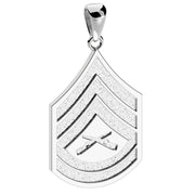 925 Sterling Silver Staff Sergeant US Marine Corps Pendant