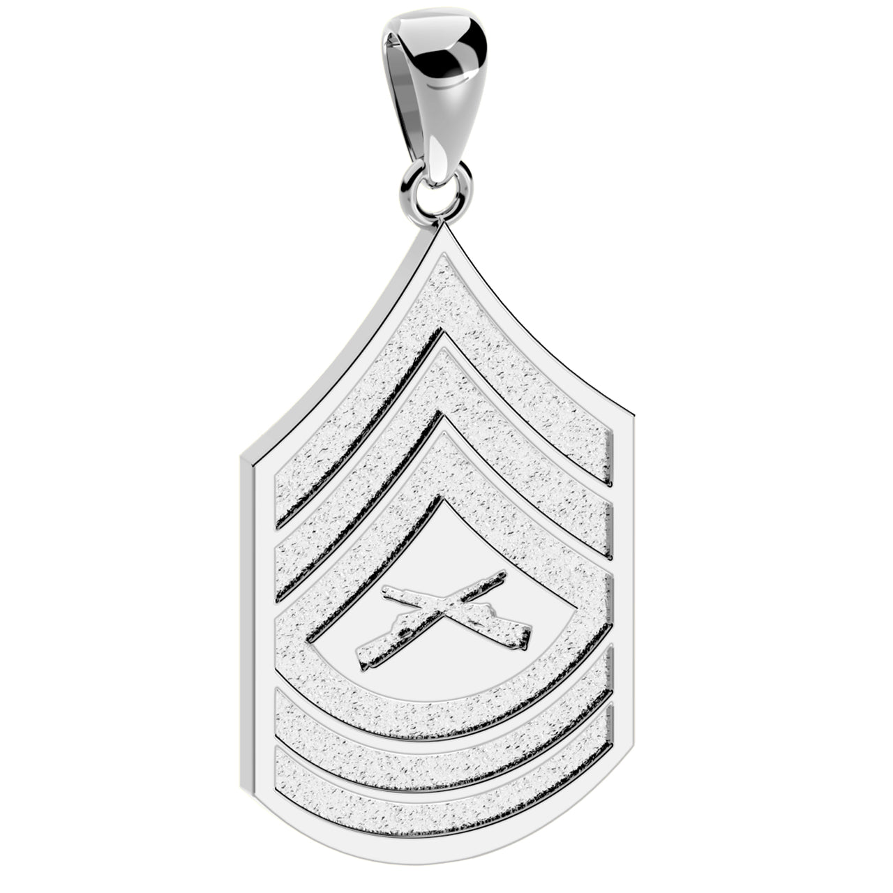Sterling Silver Master Sergeant US Marine Corps Pendant