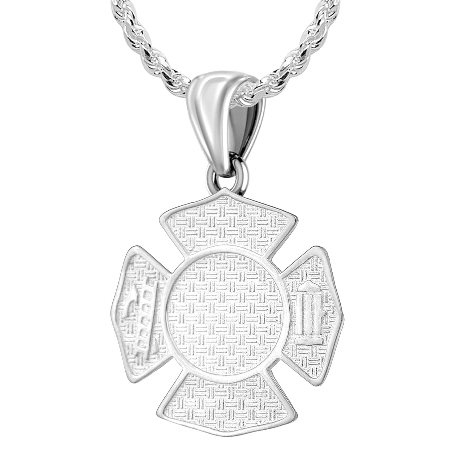 Firefighter Pendant of 26mm Length - 1.5mm Rope Chain