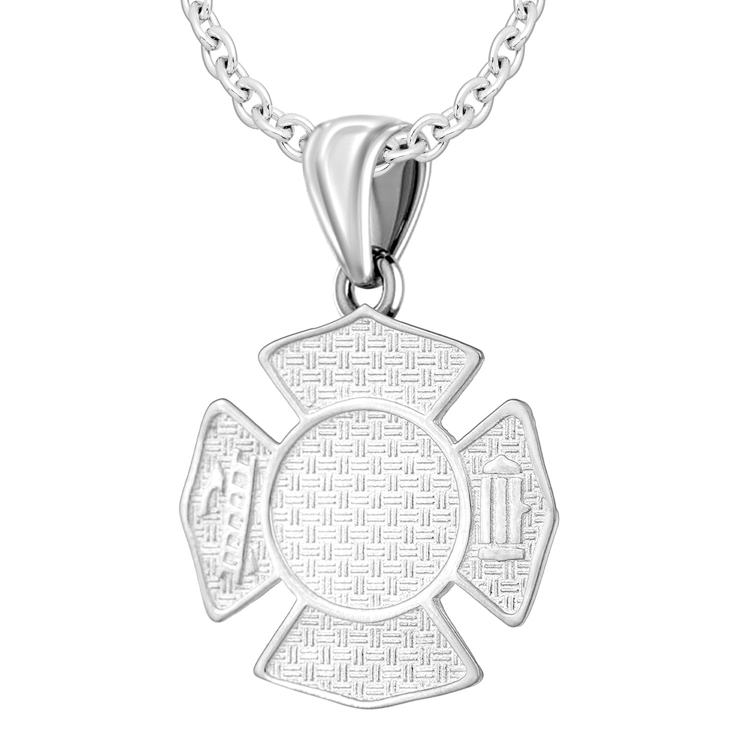 Firefighter Pendant of 26mm Length - 1.8mm Cable Chain