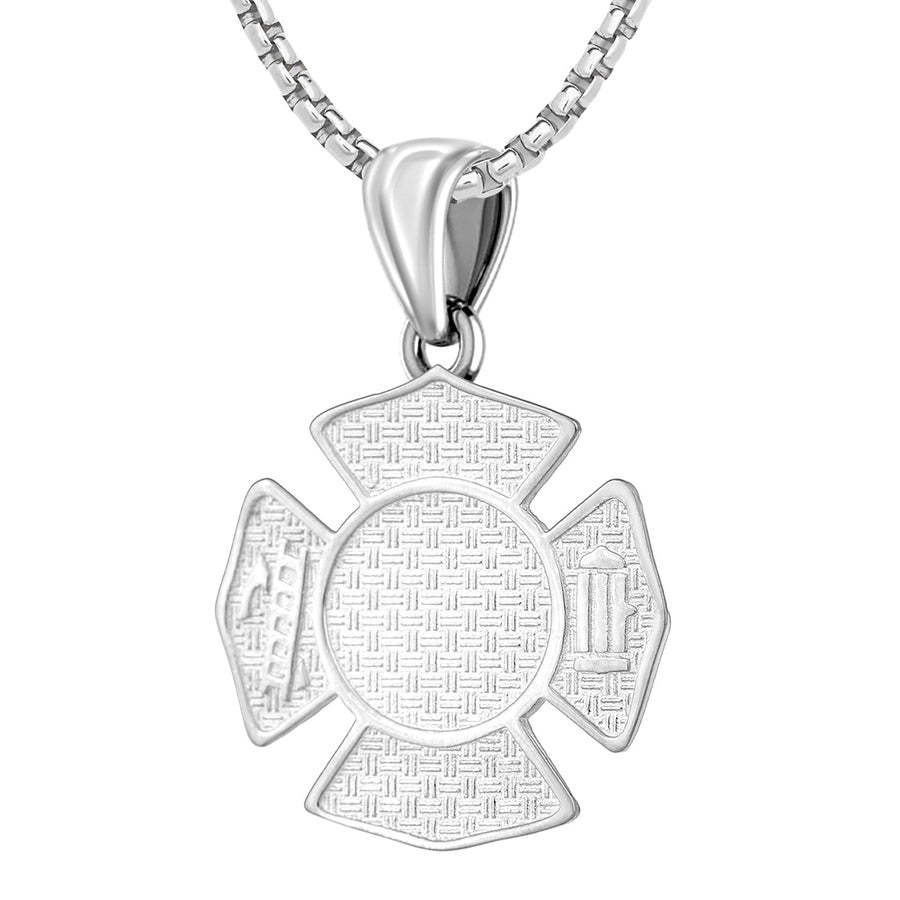 Firefighter Pendant of 26mm Length - 1mm Box Chain