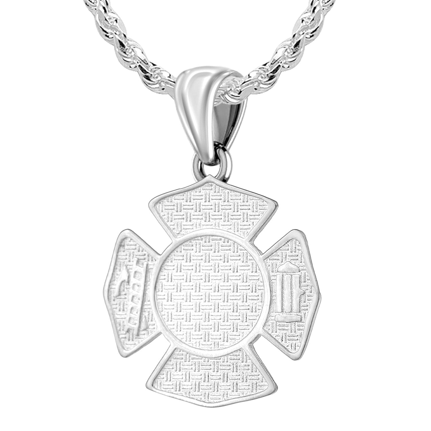 Firefighter Pendant of 26mm Length - 2.5mm Rope Chain
