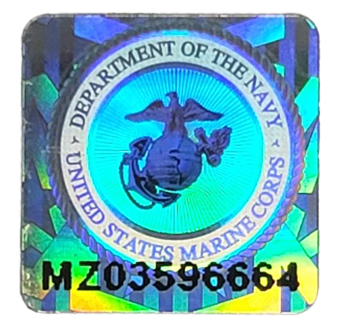 10k or 14k Yellow Gold 2nd Lieutenant USMC Officer Pendant official license 