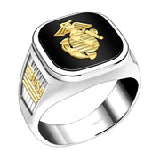 Men's 14k US Marine Corps Military Ring Band