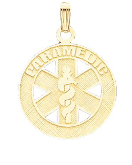 10k Yellow Gold Paramedic Pendant