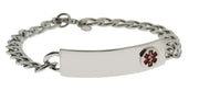 DOC TOCK Sterling Silver Bracelet in 2" x 1/2" Plate size