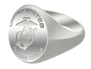 US Marine Corps Ring - USMC Military Signet Ring For Men view